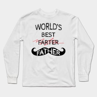 Worlds best Farter Gift for Father Printed | Father's day Gift Long Sleeve T-Shirt